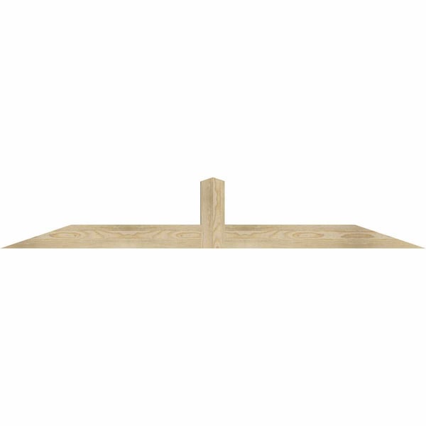Ekena Millwork Portland Rough Sawn Timber Gable Bracket, Douglas Fir, 72"W x 12"H x 4"D x 4"F, 4/12 Pitch GBW072X12X0404POR00RDF - main